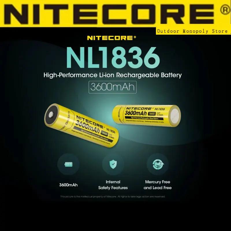 NITECORE  Ƭ ̿ ͸, NL1836 18650, 3600mAh, 3.6V, 12.6Wh